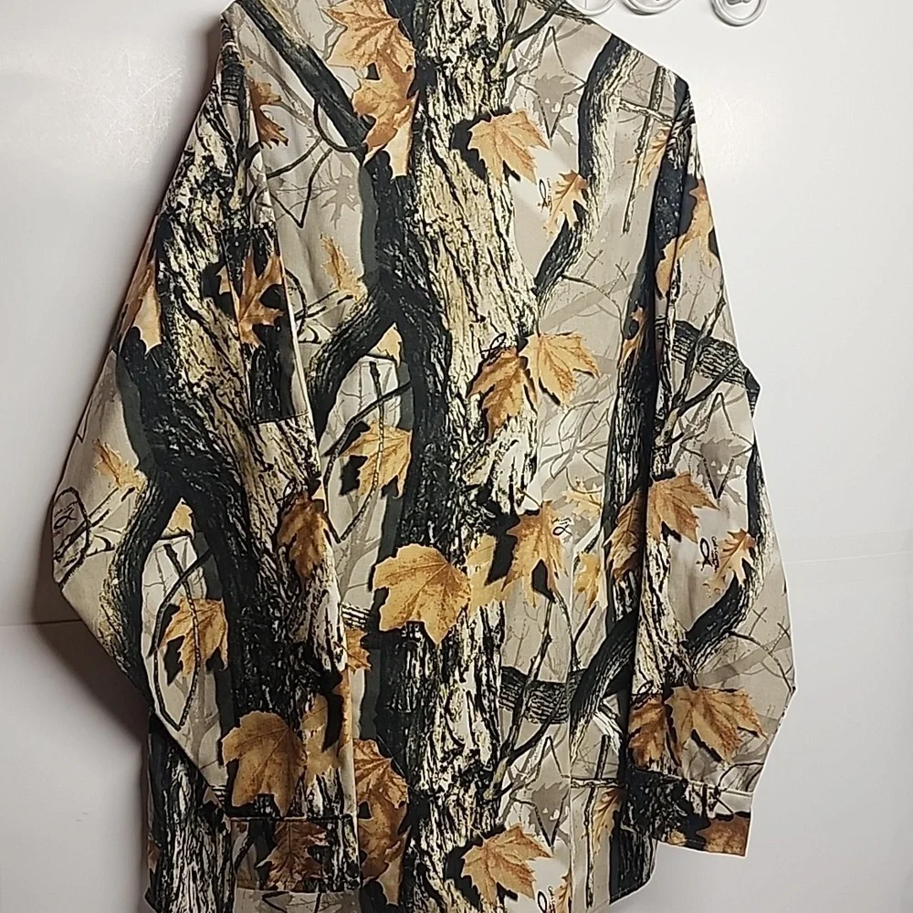 Ideal Gods Country Camoflage Made In USA Camo Outdoor Shirt Jacket Size L